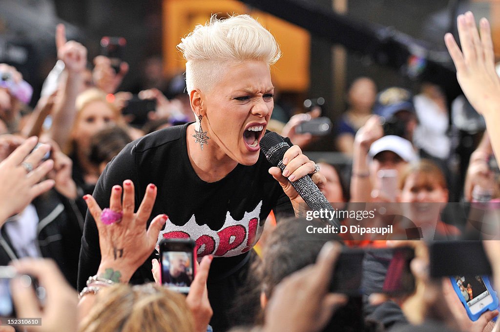 Pink Performs On NBC's "Today"