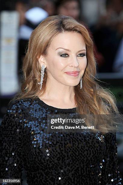 Kylie Minogue attends the UK Film Premiere of 'Holy Motors' at The Curzon Mayfair on September 18, 2012 in London, England.