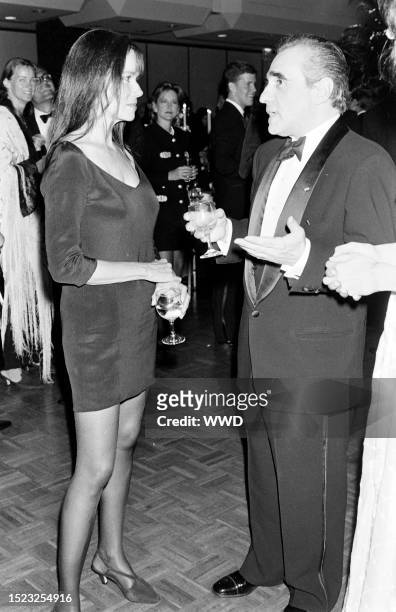 Barbara Hershey and Martin Scorsese attend an event, comprising a screening at the Ziegfeld Theatre and an afterparty at the New York Hilton Hotel,...