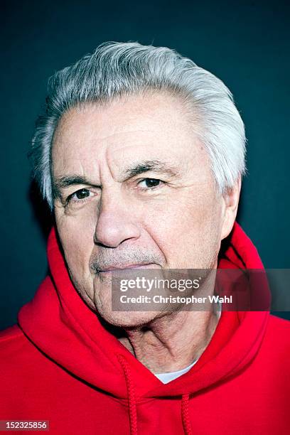 Author John Irving is photographed for DeMorgan's Sunday Magazine, Brussels on May 6, 2012 in Toronto, Ontario.