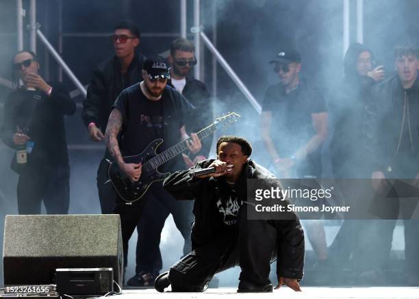Playboi Carti performs live on the Main Stage during day one of Wireless Festival 2023 at Finsbury Park on July 07, 2023 in London, England.