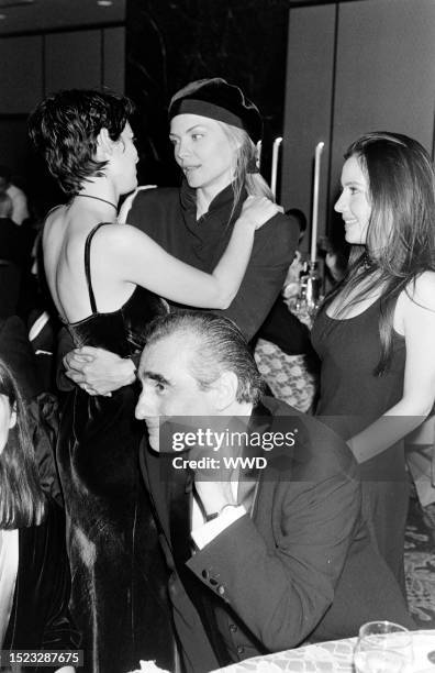 Wnona Ryder , Michelle Pfeiffer, Domenica Cameron-Scorsese, and Martin Scorsese attend an event, comprising a screening at the Ziegfeld Theatre and...