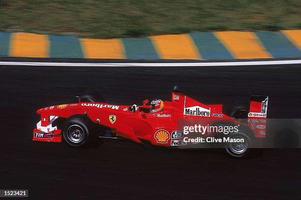 Michael Schumacher of Germany and the Ferrari team in action during the Brazilian Formula One Grand Prix from Interlagos in Sao Paulo, Brazil. \...