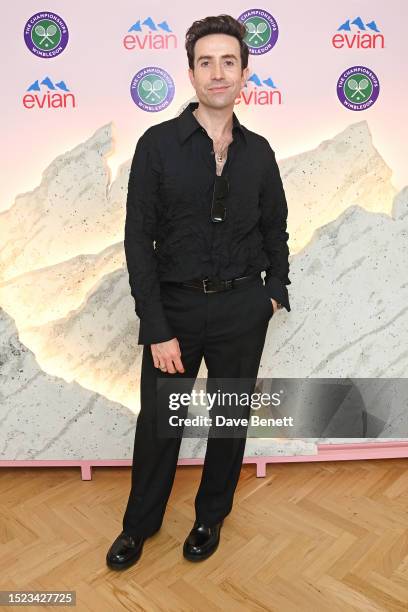 Nick Grimshaw poses in the evian VIP Suite At Wimbledon 2023 on July 11, 2023 in London, England.