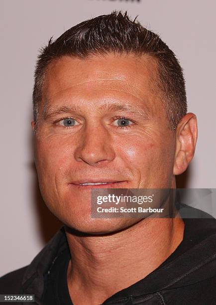 Boxer Danny Green attends Footy at The West End on September 19, 2012 in Melbourne, Australia.