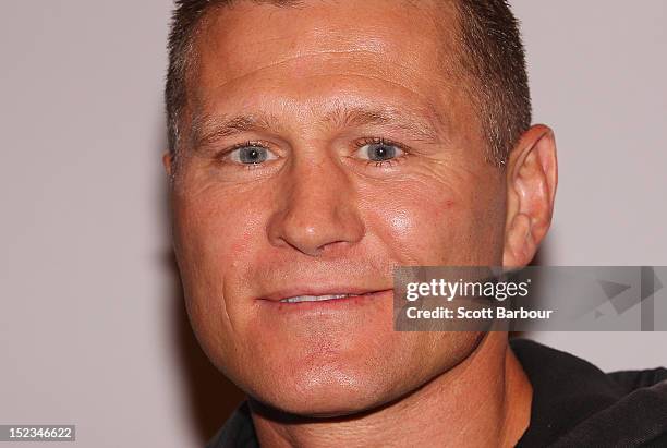 Boxer Danny Green attends Footy at The West End on September 19, 2012 in Melbourne, Australia.