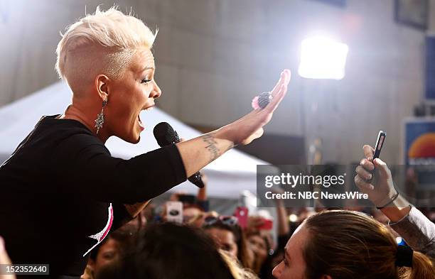 Pink appears on NBC News' "Today" show --