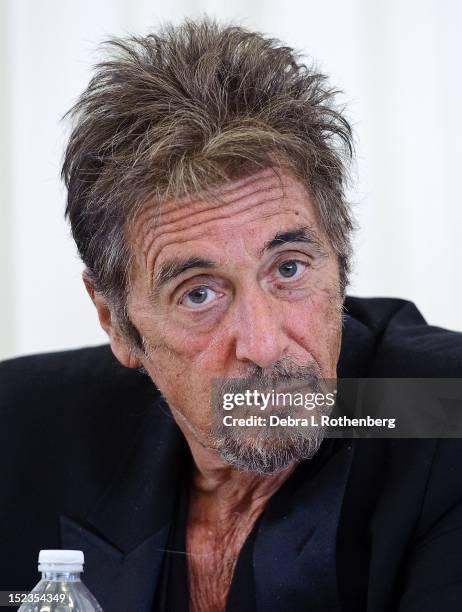 Al Pacino attends the "Glengarry Glen Ross" Broadway cast photo call at Ballet Hispanico on September 19, 2012 in New York City.