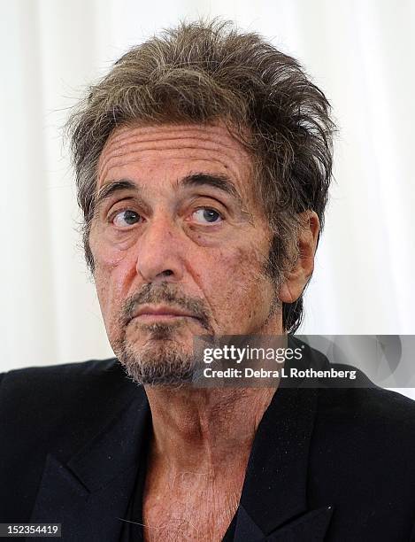 Actor Al Pacino attends the "Glengarry Glen Ross" Broadway cast photo call at Ballet Hispanico on September 19, 2012 in New York City.