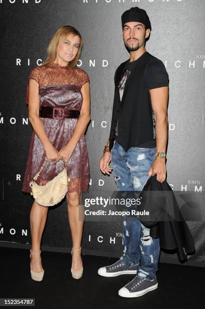 Lory del Santo and Devin del Santo attend the John Richmond Spring/Summer 2013 fashion show as part of Milan Womenswear Fashion Week on September 19,...