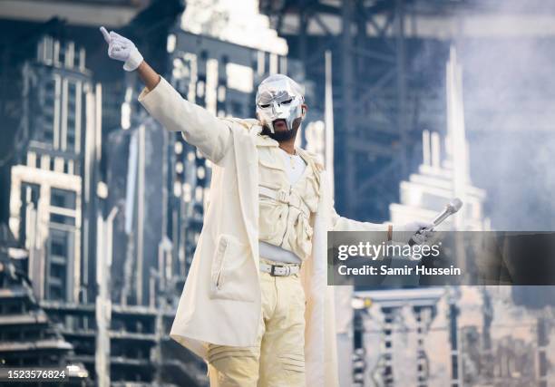 Abel 'The Weeknd' Tesfaye performs live at the London Stadium as part of his After Hours til Dawn Tour on July 7, 2023 in London, England.