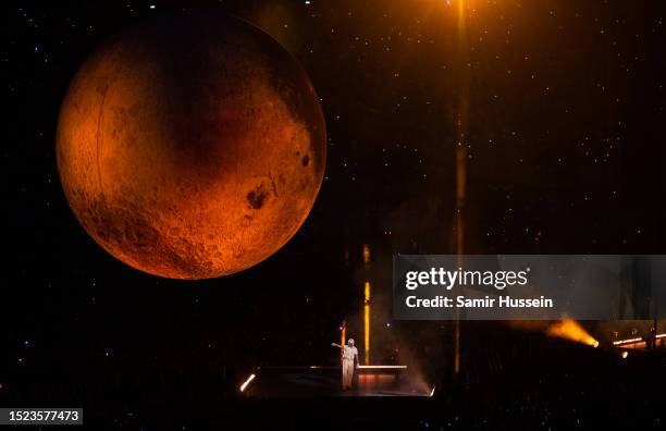 Abel 'The Weeknd' Tesfaye performs live at the London Stadium as part of his After Hours til Dawn Tour on July 7, 2023 in London, England.