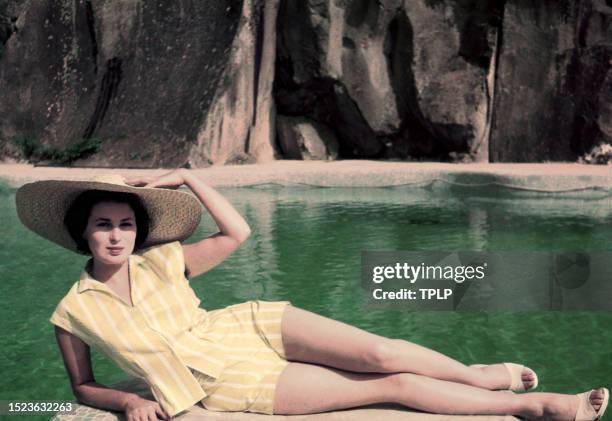 Italian film actress Silvana Mangano poses for a portrait in New York, New York, circa 1960.