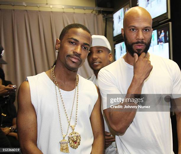 Big Sean and Common visit BET's "106 & Park" at BET Studios on September 18, 2012 in New York City.