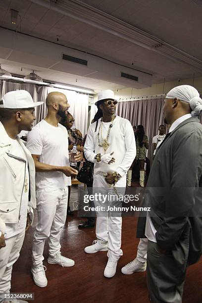 CyHi Da Prynce, Common, 2 Chainz, Big Sean and Malik Yusef visit BET's "106 & Park" at BET Studios on September 18, 2012 in New York City.