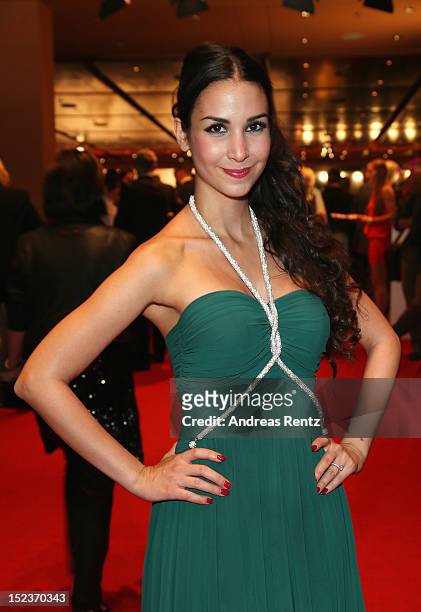 Sila Sahin attends the 'Goldene Henne' 2012 award after show party on September 19, 2012 in Berlin, Germany.