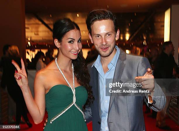 Sila Sahin and Franz Dinda attend the 'Goldene Henne' 2012 award after show party on September 19, 2012 in Berlin, Germany.