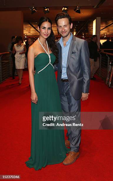 Sila Sahin and Franz Dinda attend the 'Goldene Henne' 2012 award after show party on September 19, 2012 in Berlin, Germany.