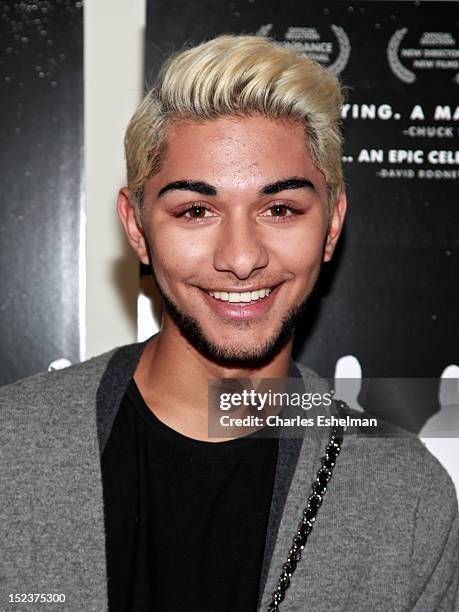 Actor Mark Indelicato attends "How To Survive A Plague" New York premiere at the Angelika Film Center on September 19, 2012 in New York City.