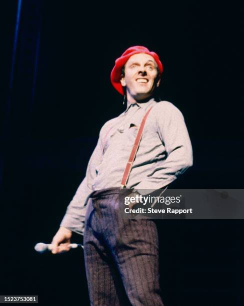 Rik Mayall of The Young Ones, Comic Relief Shaftesbury Theatre, London 4/25/86