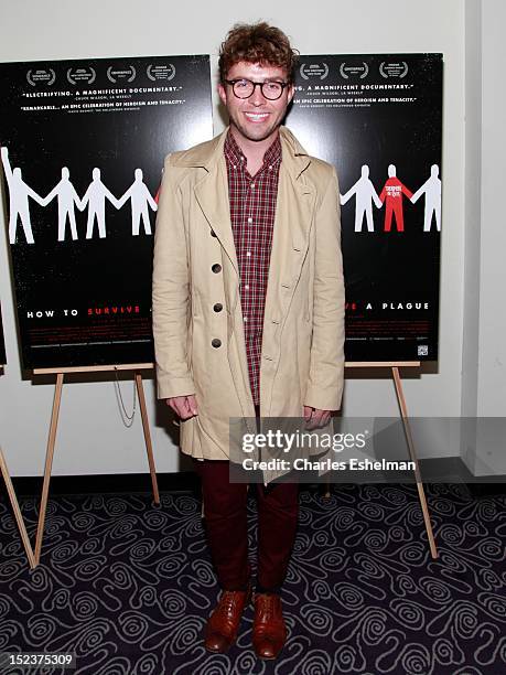 Designer Timo Weiland attends "How To Survive A Plague" New York premiere at the Angelika Film Center on September 19, 2012 in New York City.