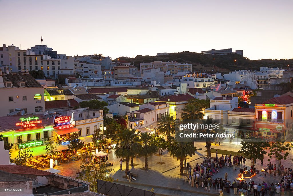 People in Albufeira, Algarve, Portugal