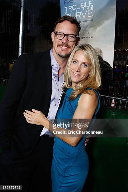 Matthew Lillard and and wife Heather Helm at The World Premiere Of Warner Bros. Pictures' "Trouble With The Curve" held at Mann Village Theatre on...
