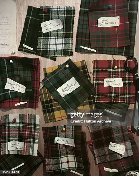 scottish tartans - fraser stock pictures, royalty-free photos & images