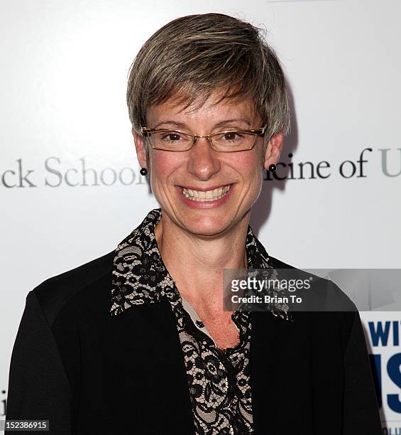 Elizabeth Garrett attends USC Center for Applied Molecular Medicine's "Rebels With A Cause" Gala at Four Seasons Hotel Los Angeles at Beverly Hills...