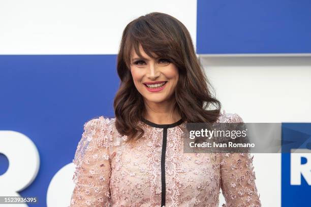 Lorena Bianchetti attends the Palinsesti Rai 2023/2024 Presentation photocall on July 07, 2023 in Naples, Italy.