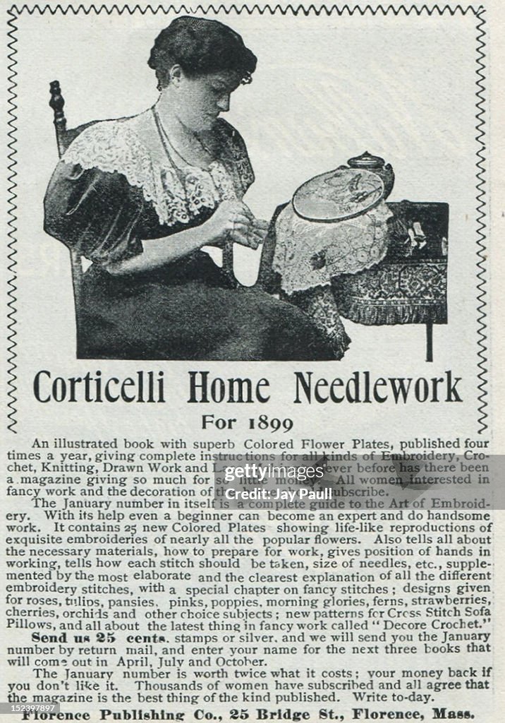 Ad For Corticelli Home Needlework
