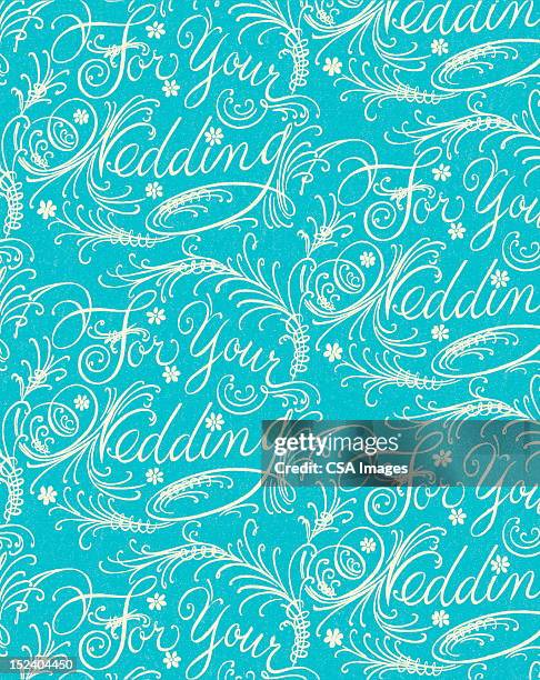 blue wedding pattern - wedding background stock illustrations