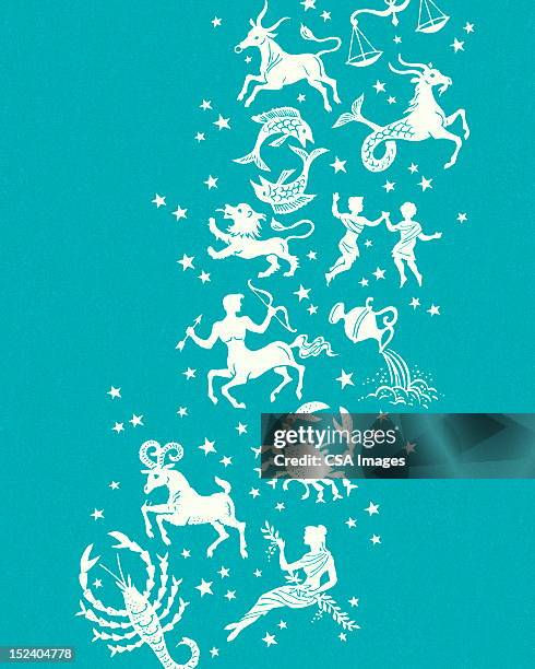astrologischen zeichen - sternzeichen stock-grafiken, -clipart, -cartoons und -symbole