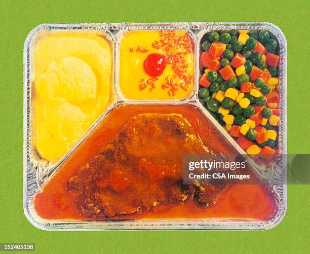 t.v. dinner - convenience food stock pictures, royalty-free photos & images