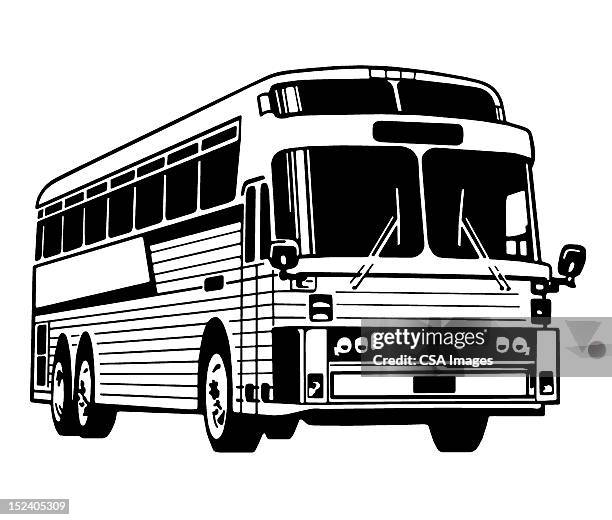 stockillustraties, clipart, cartoons en iconen met bus - bus stop