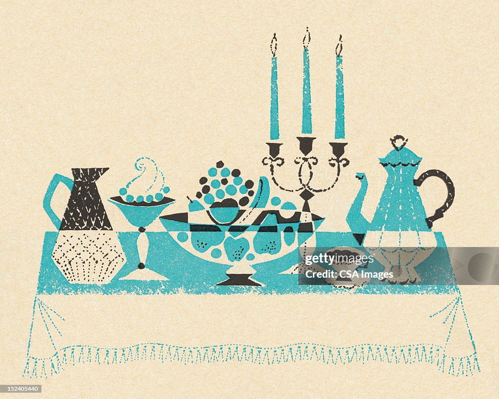 Buffet Spread on Table