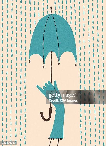 illustrations, cliparts, dessins animés et icônes de main tenant un parapluie - femme printemps