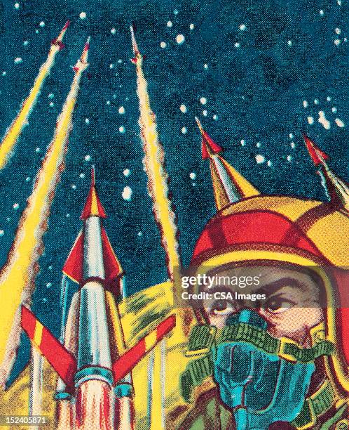 3,237 Vintage Space Rocket Stock Photos, High-Res Pictures, and Images ...