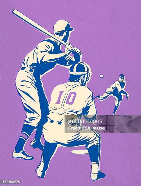 baseball game - baseball player stock illustrations