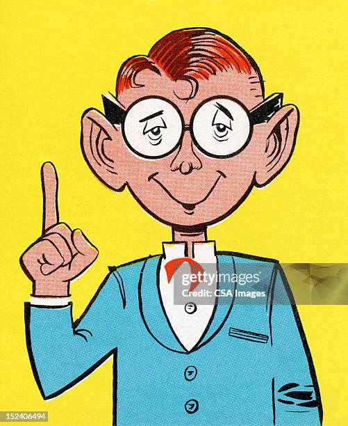 man wearing glasses gesturing - ginger man stock illustrations
