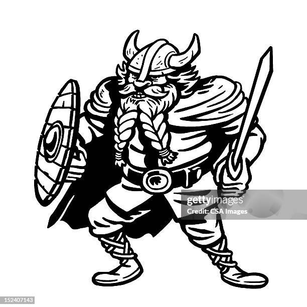 viking warrior - old man studio stock illustrations