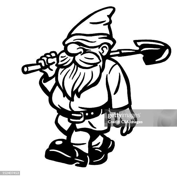 ilustrações de stock, clip art, desenhos animados e ícones de elfo com pá - trol personagem fictícia