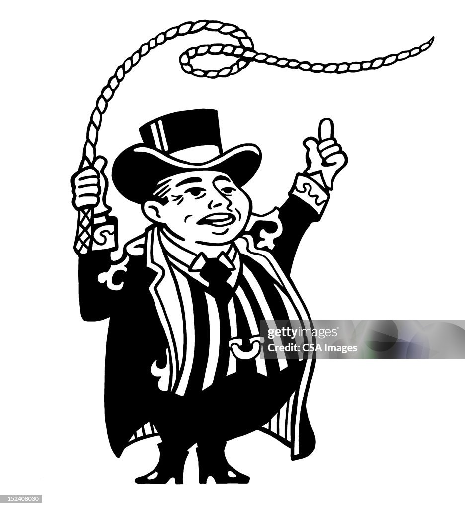 Short Ringmaster With Whip