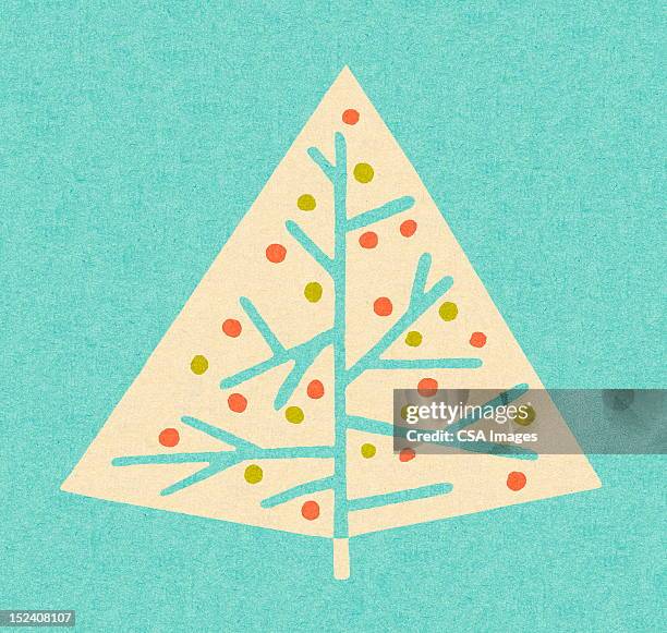 stylized christmas tree - mod stock illustrations