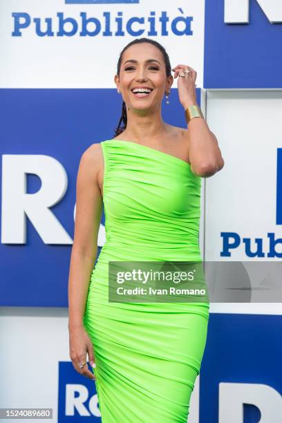 Caterina Balivo attends the Palinsesti Rai 2023/2024 Presentation photocall on July 07, 2023 in Naples, Italy.