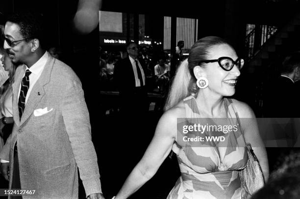 Gregory Hines and Pamela Koslow attend an event at the New York Hilton Hotel in New York City on June 15, 1994.