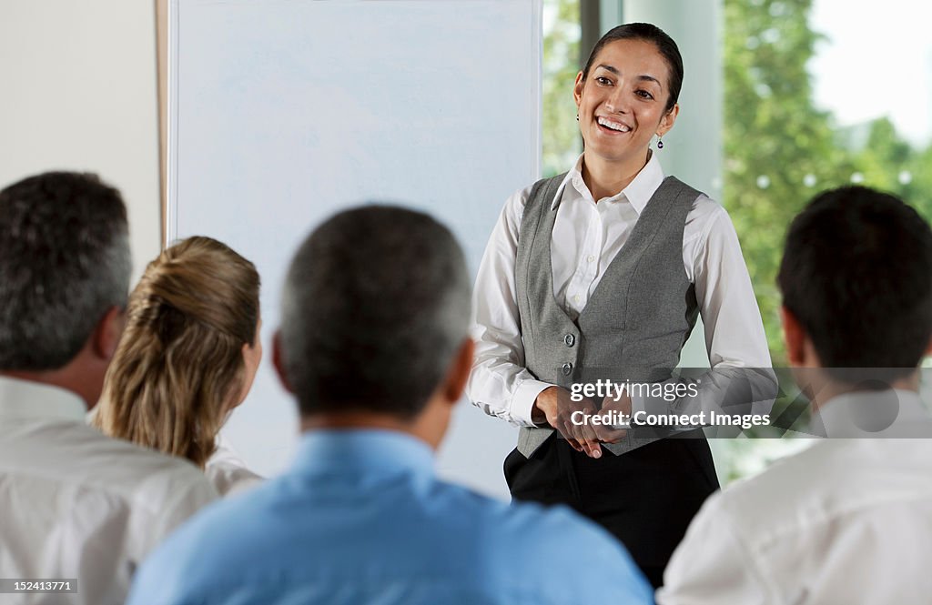 Businesspeople at presentation