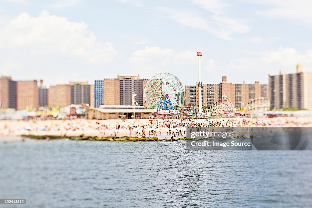 Coney Island beach, Brooklyn, New York, USA