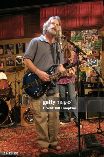 Rock singer Bob Weir performing. November 12th, 2005 in New York City.