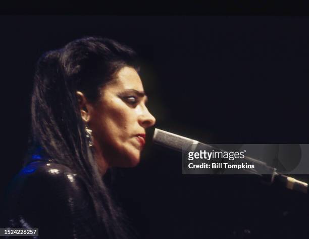 Singer Diamanda Galas performs on June 6, 1998 in New York City.